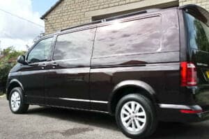 VW Transporter cloudy reflections